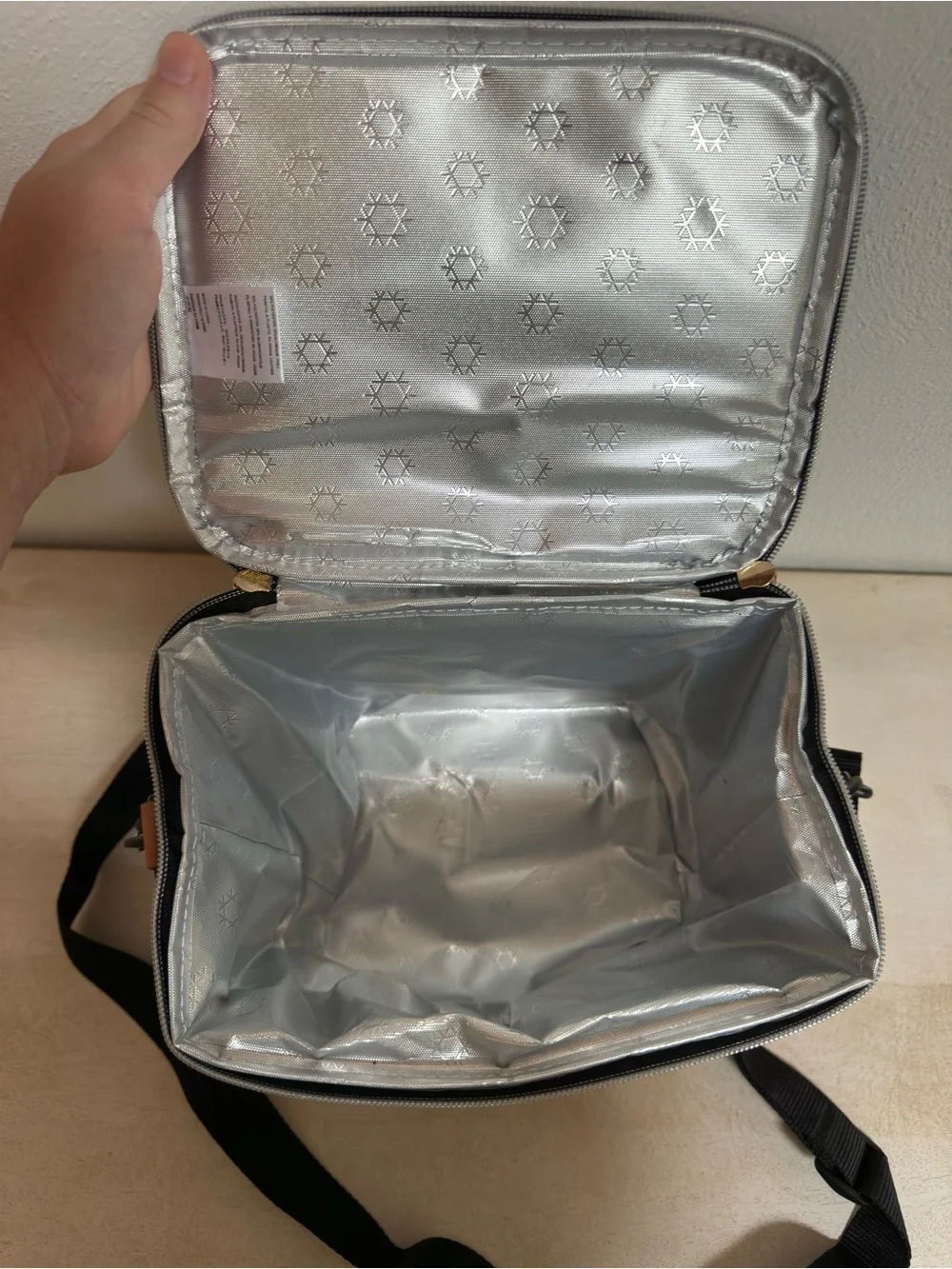 Black Floral Insulated Breast Milk Cooler